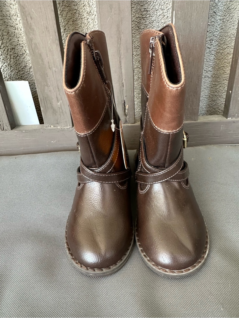 Gymboree Brown Kids Leather Mid-Calf Boots